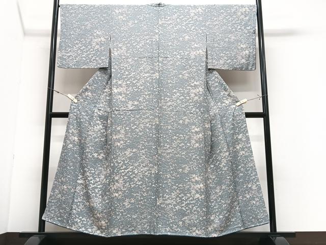 平和屋着物■上質な小紋　草花文　正絹　逸品　CABJ8211xe
