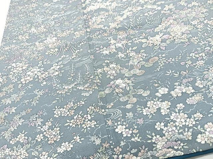 平和屋着物■上質な小紋　草花文　正絹　逸品　CABJ8211xe