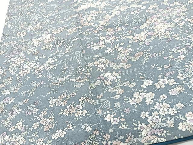 平和屋着物■上質な小紋　草花文　正絹　逸品　CABJ8211xe