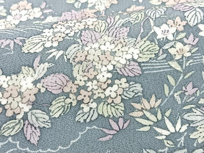 平和屋着物■上質な小紋　草花文　正絹　逸品　CABJ8211xe