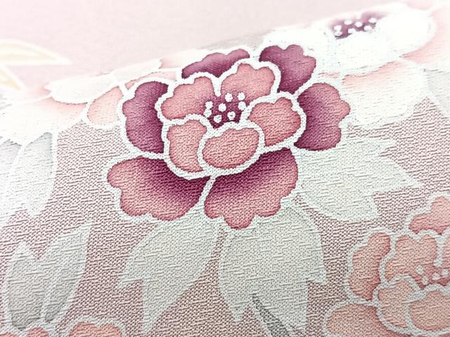 平和屋着物■訪問着　友禅　刺繍　草花文　正絹　逸品　CABJ8212xe