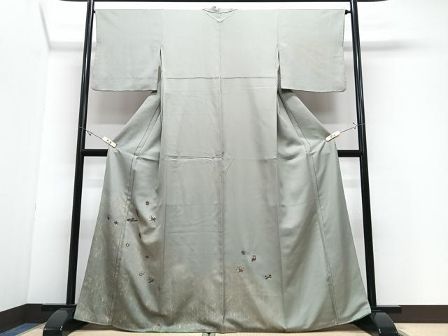 平和屋着物■訪問着　宝尽し　暈し染め　金銀彩　正絹　逸品　CABJ8216xe