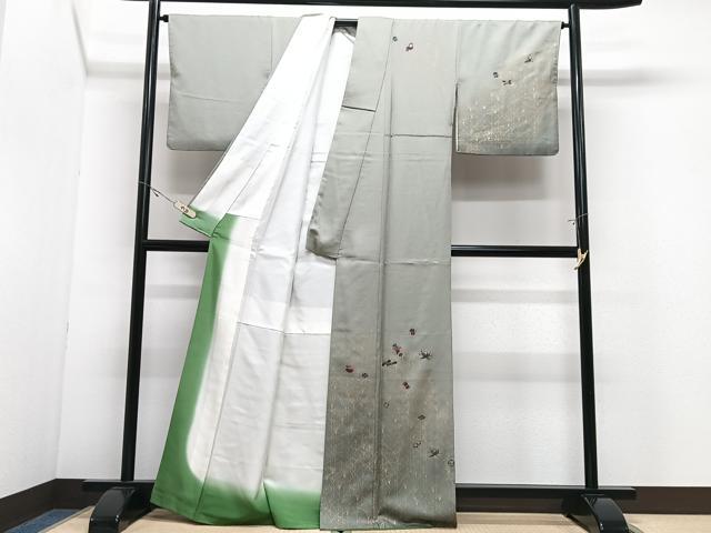 平和屋着物■訪問着　宝尽し　暈し染め　金銀彩　正絹　逸品　CABJ8216xe