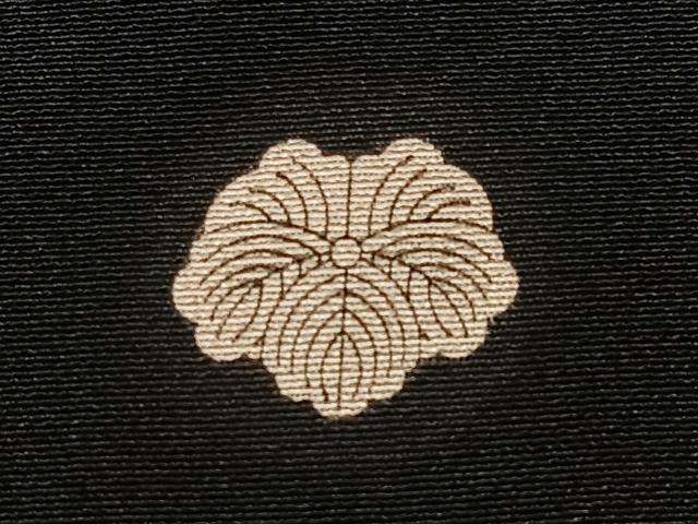 平和屋着物■豪華黒留袖　扇面草花文　金銀彩　正絹　逸品　CABJ8217xe