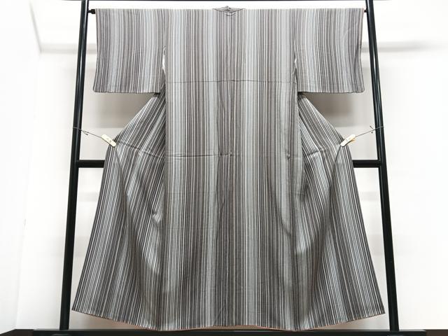 平和屋着物■上質な小紋　縞　正絹　逸品　CABJ8220xe