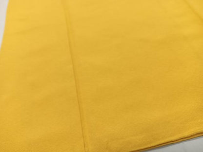 平和屋着物■上質な色無地　支子色　正絹　逸品　CABJ8227xe