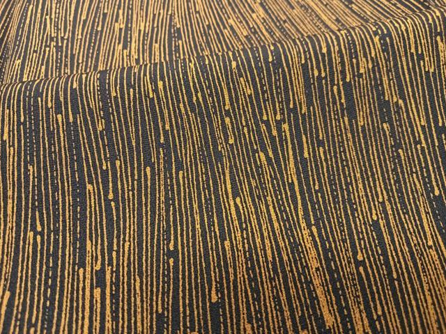 平和屋着物■上質な小紋　水野正夫作　幾何学文様　黒地　正絹　逸品　CABJ8229xe