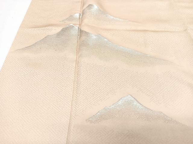 平和屋着物■色留訪問着　遠山文　金彩　正絹　逸品　CABJ8230xe