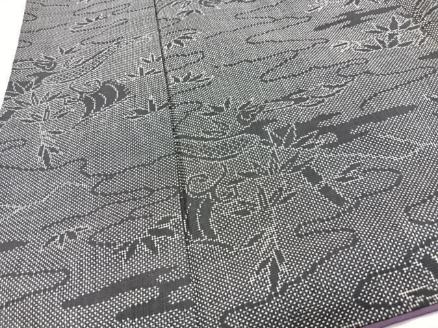 平和屋着物■本場大島紬　7マルキ　流水笹竹文　正絹　逸品　CABJ8231xe