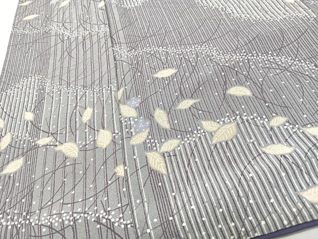 平和屋着物■上質な小紋　流水舞葉文　正絹　逸品　CABJ8234xe