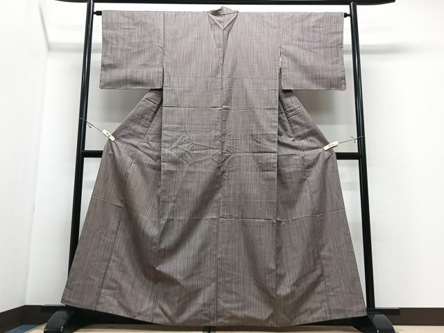 平和屋着物■上質な紬　絣文様　正絹　逸品　CABJ8236xe