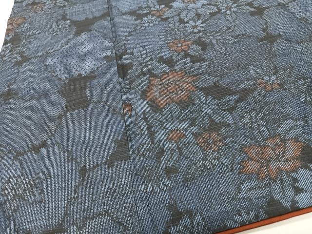 平和屋着物■上質な紬　雪輪花文　正絹　逸品　CABJ8237xe