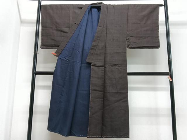 平和屋着物■男性　紬　縞　正絹　逸品　未使用　CABJ8240xe