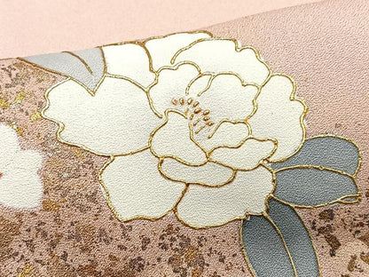 平和屋着物■訪問着　草花文　暈し染め　金彩　正絹　逸品　未使用　CABJ8243xe
