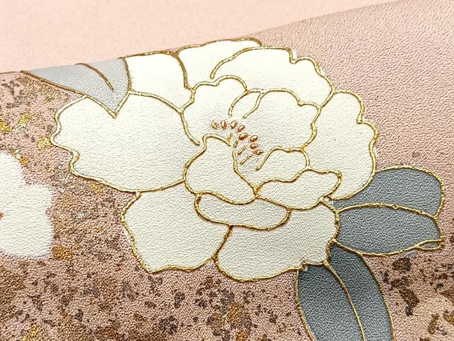 平和屋着物■訪問着　草花文　暈し染め　金彩　正絹　逸品　未使用　CABJ8243xe