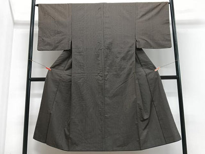 平和屋着物■男性　本場縞大島紬　間道　正絹　逸品　CABJ8245xe