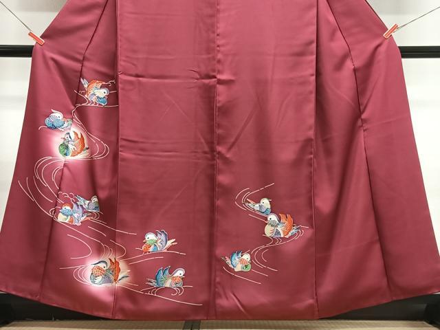 平和屋着物■訪問着　流水鴛鴦文　暈し染め　正絹　逸品　CABJ8247xe