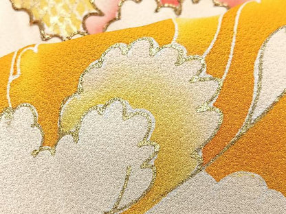 平和屋着物■豪華振袖　駒刺繍　牡丹　金彩　正絹　逸品　CABJ8248xe