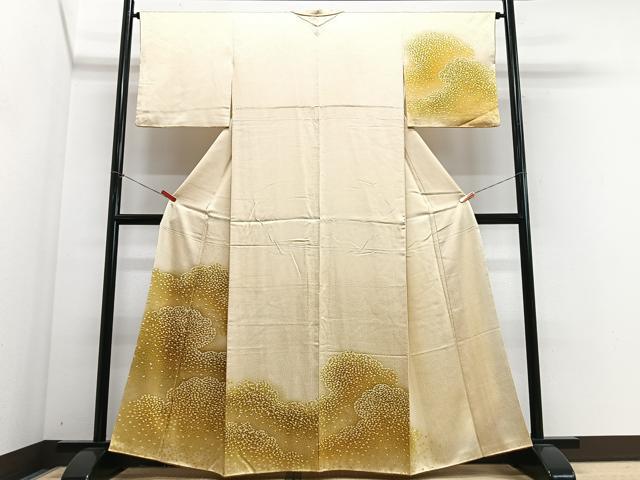 平和屋着物■訪問着　雲取り文　暈し染め　正絹　逸品　CABJ8249xe