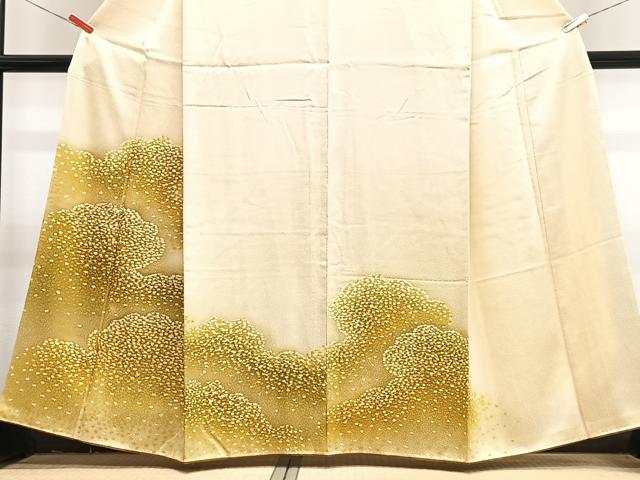 平和屋着物■訪問着　雲取り文　暈し染め　正絹　逸品　CABJ8249xe