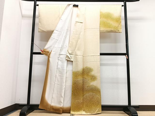 平和屋着物■訪問着　雲取り文　暈し染め　正絹　逸品　CABJ8249xe