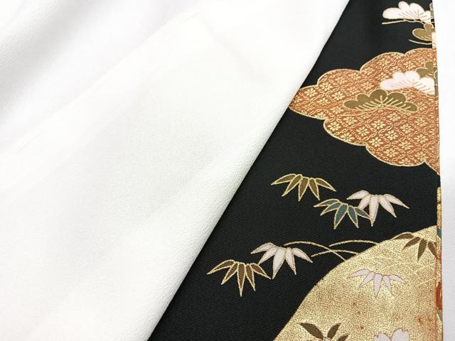 平和屋着物■豪華黒留袖　駒刺繍　風景文　金彩　正絹　逸品　CABJ8250xe