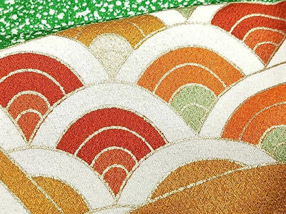 平和屋着物■訪問着　駒刺繍　吉祥文　たたき染め　金彩　正絹　逸品　CABJ8259xe