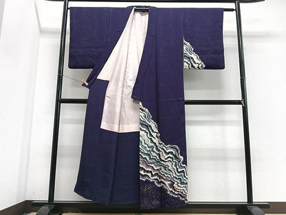 平和屋着物■訪問着　流水文　金彩　正絹　逸品　CABJ8267xe