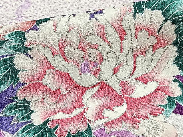 平和屋着物■豪華振袖　絞り　枝花文　暈し染め　銀彩　三越扱い　正絹　逸品　CABJ8269xe