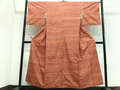 平和屋着物■上質な紬　霞文　正絹　逸品　CABJ8272xe