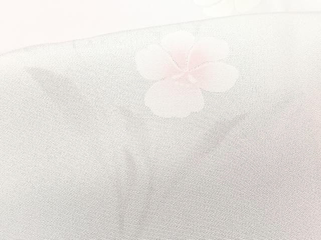 平和屋着物■長襦袢　袷　草花文　暈し染め　半衿刺繍　洗える着物　CABJ8294xe