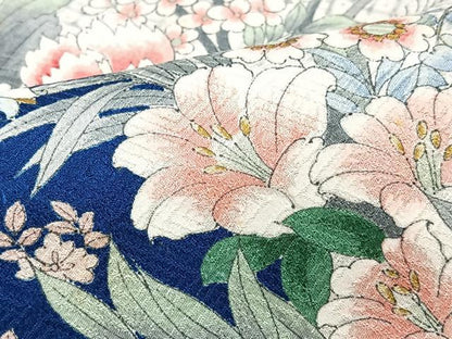 平和屋着物■上質な小紋　草花文　金彩　正絹　逸品　CABJ8297xe