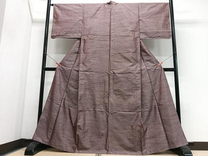 平和屋着物■上質な紬　霞文　正絹　逸品　CABJ8306xe