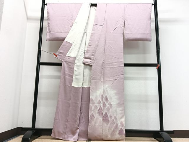 平和屋着物■色留訪問着　樹林文　暈し染め　正絹　逸品　CABJ8307xe