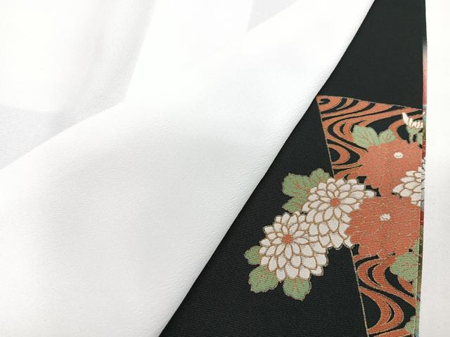 平和屋着物■豪華黒留袖　駒刺繍　十二単　流水色紙梅松文　暈し染め　金彩　正絹　逸品　CABJ8314xe