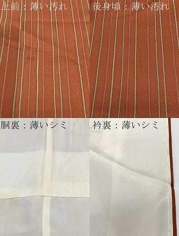 平和屋着物■上質な小紋　縞　正絹　逸品　CABJ8321xe