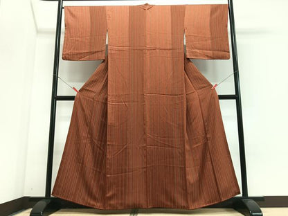平和屋着物■上質な小紋　縞　正絹　逸品　CABJ8321xe