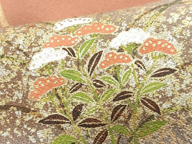 平和屋着物■ちぎり絵女流作家　谷口妙絵　色留袖　作家物　鏡裏花文　琳派創造　暈し染め　金彩　正絹　逸品　CABJ8334xe