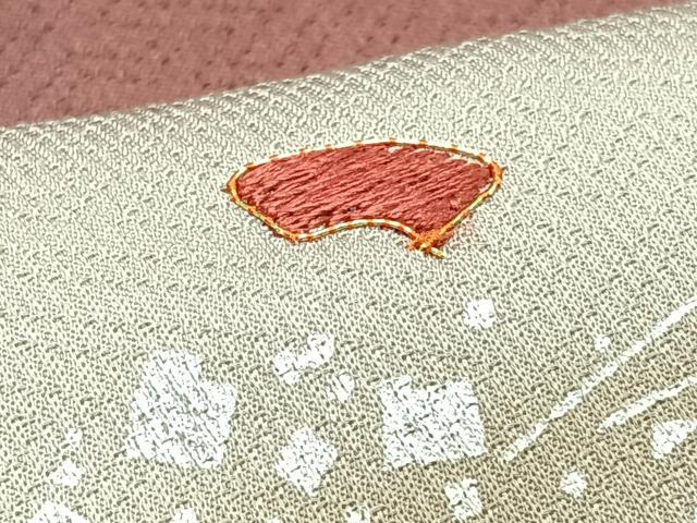 平和屋着物■訪問着　駒刺繍　流水文　暈し染め　金銀彩　正絹　逸品　CABJ8336xe