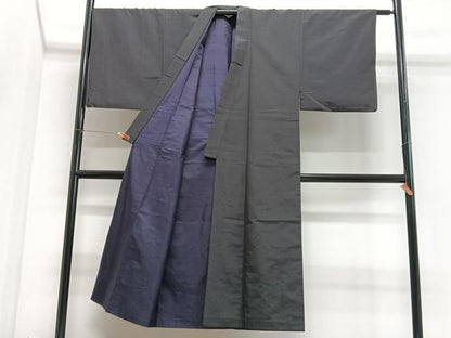 平和屋着物■男性　紬　縞　正絹　逸品　CABJ8337xe