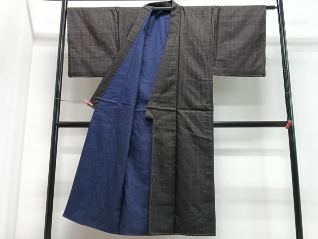 平和屋着物■男性　紬　絣文様　正絹　逸品　CABJ8339xe