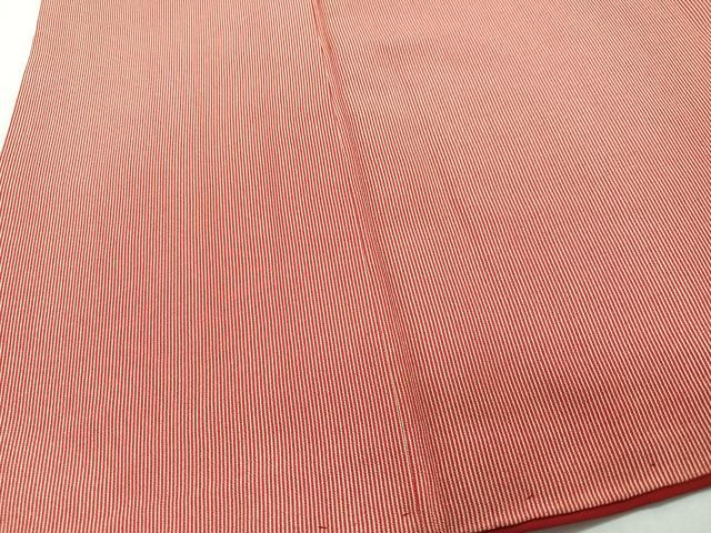 平和屋着物■江戸小紋　万筋　緋色×曙色　正絹　逸品　CABJ8345xe