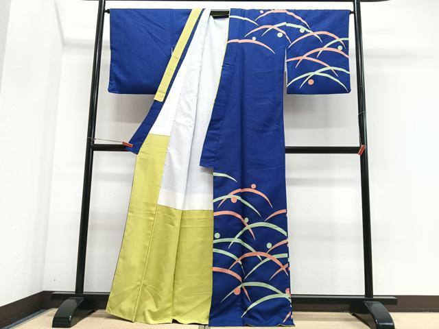 平和屋着物■訪問着　露芝文　金彩　洗える着物　CABJ8348xe