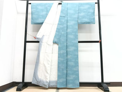 平和屋着物■上質な小紋　霞文　正絹　逸品　CABJ8354xe