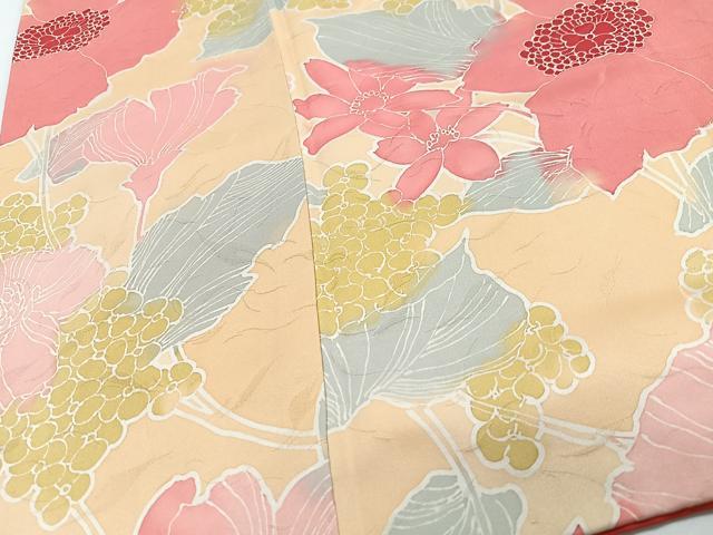 平和屋着物■上質な小紋　舞花文　正絹　逸品　CABJ8365xe
