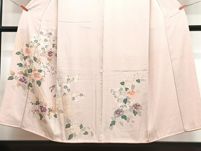 平和屋着物■訪問着　枝花文　金彩　正絹　逸品　CABJ8371xe