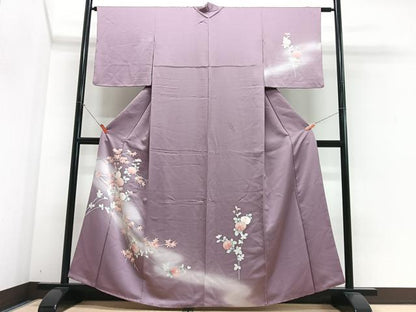 平和屋着物■訪問着　枝花文　暈し染め　正絹　逸品　CABJ8390xe