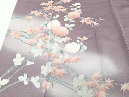 平和屋着物■訪問着　枝花文　暈し染め　正絹　逸品　CABJ8390xe