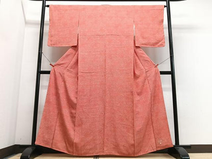 平和屋着物■江戸小紋　内田秀一　舞花文　正絹　逸品　CABJ8391xe