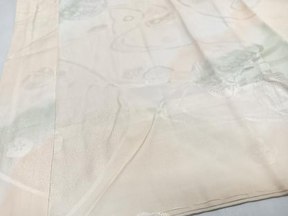 平和屋着物■長襦袢　無双仕立て　毬地紋　暈し染め　正絹　逸品　未使用　CABJ8395xe